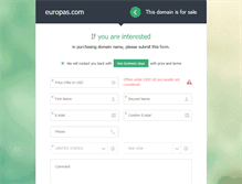Tablet Screenshot of europas.com
